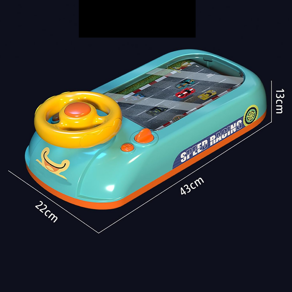 Jucarie Interactiva Volan, model circuit sau spatiu, sunete si functii, alimentare USB, pentru copii 3-6 Ani