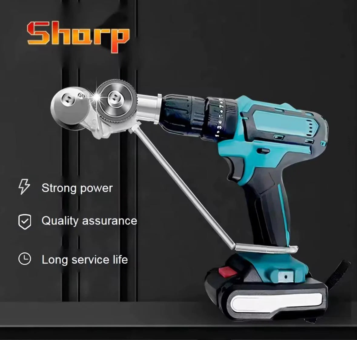 Adaptor pentru taiat tabla, cu role pentru bormasina