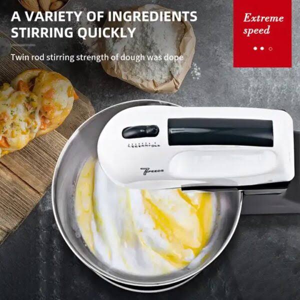 Mixer cu bol din plastic , putere 350 W, 2L inox , 7 trepte de viteza