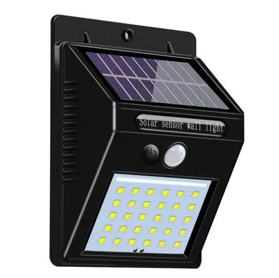 Set 5 lampi solar cu 30 led , senzor de miscare si senzor de lumina
