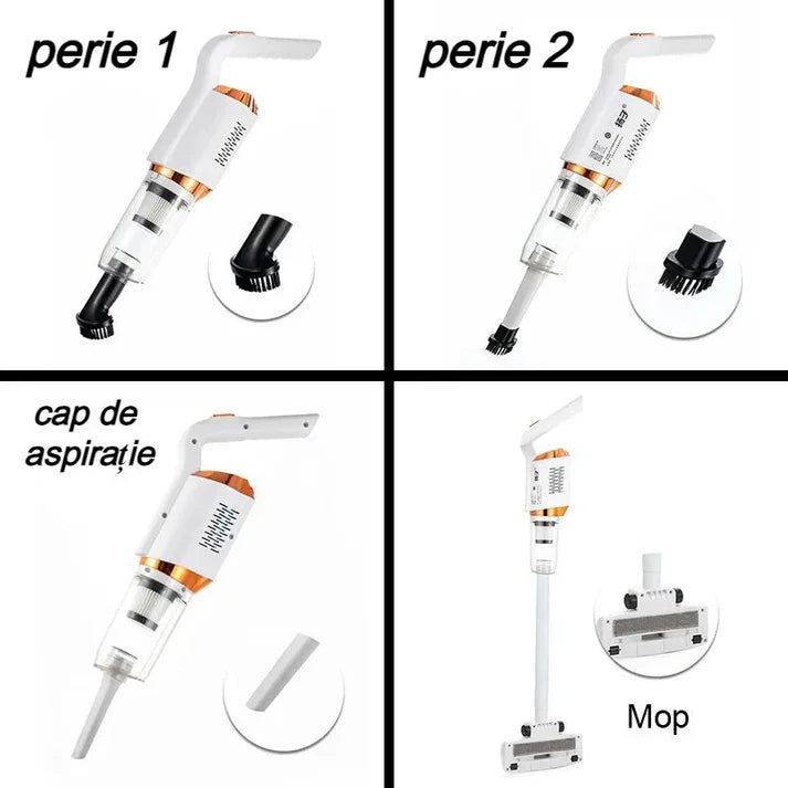 Aspirator de mana, vertical, 2 in 1, portabil, reincarcabil, 120 W