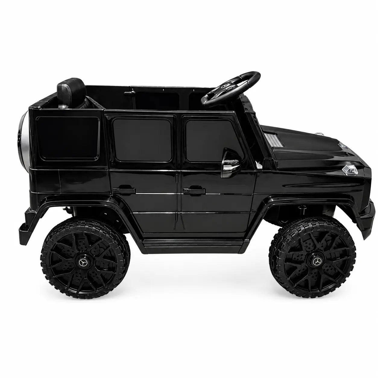 Mașină Electrică pentru Copii Tip SUV 4×4 Premium, Design Inspirat Mercedes G-Class AMG, 12V, Lumini LED, Muzică, Negru