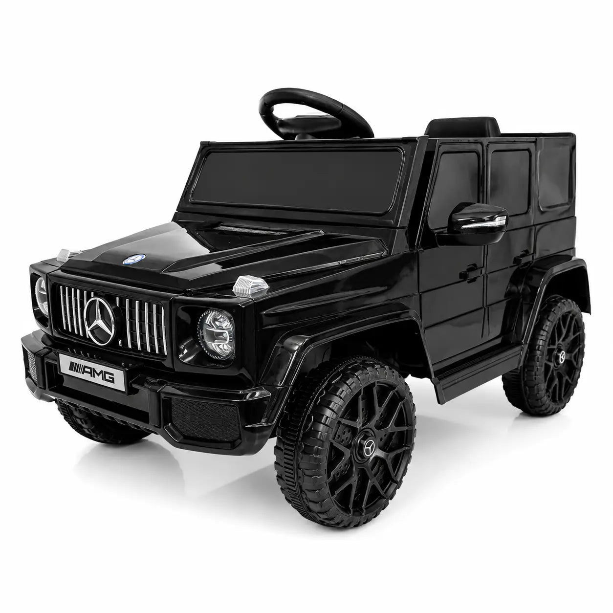 Mașină Electrică pentru Copii Tip SUV 4×4 Premium, Design Inspirat Mercedes G-Class AMG, 12V, Lumini LED, Muzică, Negru