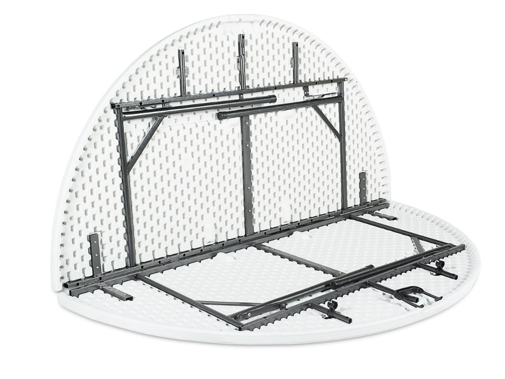 Masă Rotundă Pliabilă 150 cm, HDPE Profesional, 400 kg, pentru Evenimente și Catering