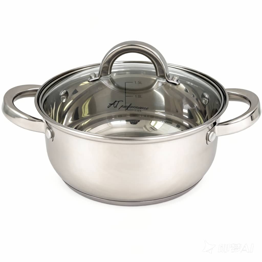 Set Oale din Inox 3 Piese cu Capace din Sticlă – Compatibile Inducție, Rezistente și Durabile