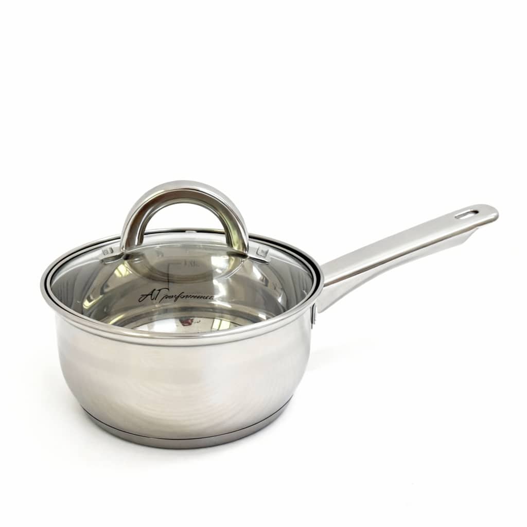 Set Oale din Inox 3 Piese cu Capace din Sticlă – Compatibile Inducție, Rezistente și Durabile