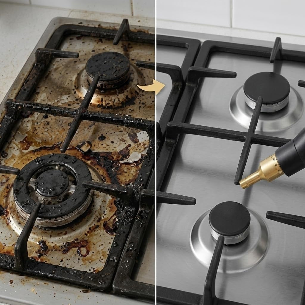 APARAT PROFESIONAL DE CURATARE CU ABUR 3200W, 105°C, REGLAJ 6 TREPTE, DEGRESARE SI DEZINFECTARE RAPIDA