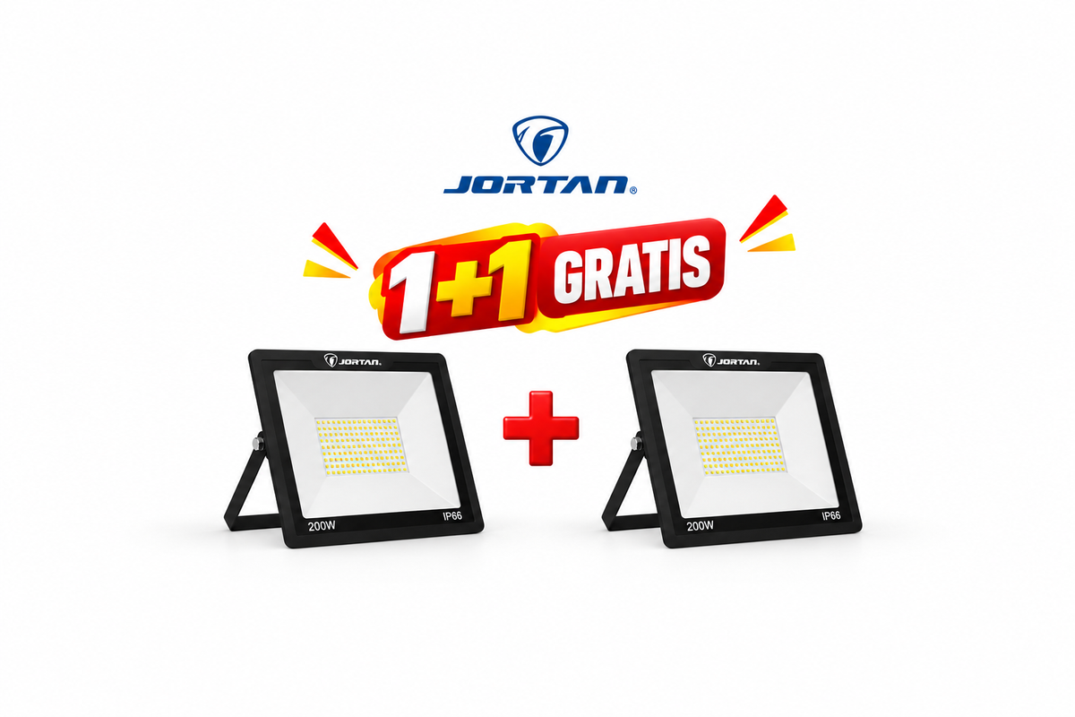 Pachet x2 Proiector Electric LED JORTAN 200W pentru Exterior – Rezistent la Apă IP66