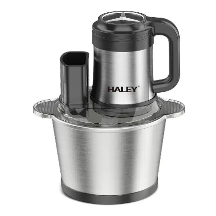 Tocător Electric Multifuncțional HALEY HY-1244 – Putere de 1200W și vas de 3.5L din inox pentru tocare rapidă și versatilă