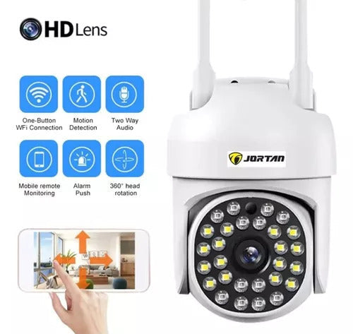 SET 3x Camere de Supraveghere Jortan, cu 28 LED-uri, Senzor CMOS, Vedere Nocturna + 3 Carduri 32GB