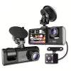 Camera auto tripla Blackbox L300-1, Full-HD, 3 camere-fata/spate/interior, ecran 4'', G Senzor