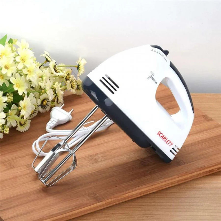 Mixer de mana 260W, 7 trepte de viteza, Alb