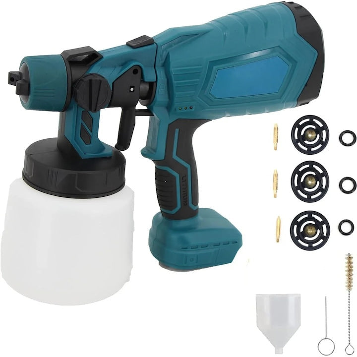 Aparat Profesional De Vopsit Și Zugrăvit ,Electric, Cu Rezervor De Vopsea, 800 ml si 2 Acumulatori, 36V, Portabil