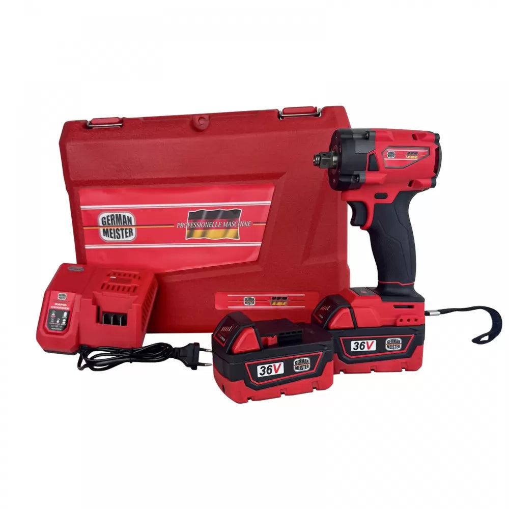 Bormasina de Impact si Insurubat GermanMeister, 2 acumulatori 36V 8 Ah, 850Nm + TRANSPORT GRATUIT