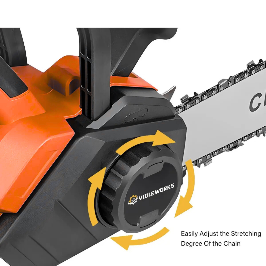 Drujba Electrica fara Fir, 16 inch, cu 2 Acumulatori 48V 6Ah, Motor Brushless, 2300W, Sistem Ungere Lant, Taiere 40 cm