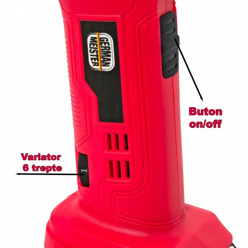 Mașina de tuns Oi cu Acumulator GERMAN MEISTER , 6 trepte de turație , 2400 RPM, 550W putere