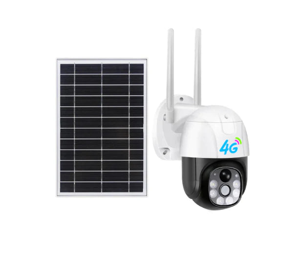 Camera de Supraveghere 4G cartela Sim cu Panou Solar, Full HD 1080p, Rotativa, Alarma, Microfon si Difuzor, Night Vision, Detectie umana, pentru Exterior