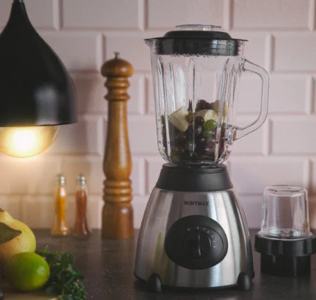 Blender din inox , 2in1 , 5 viteze ,1000W,râșniță inclusă