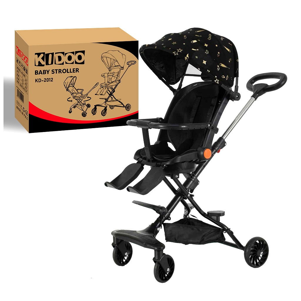 Cărucior Sport Pliabil Reversibil 360° KIDOO KD-2012, Compact, Ușor, Copii 6–36 luni