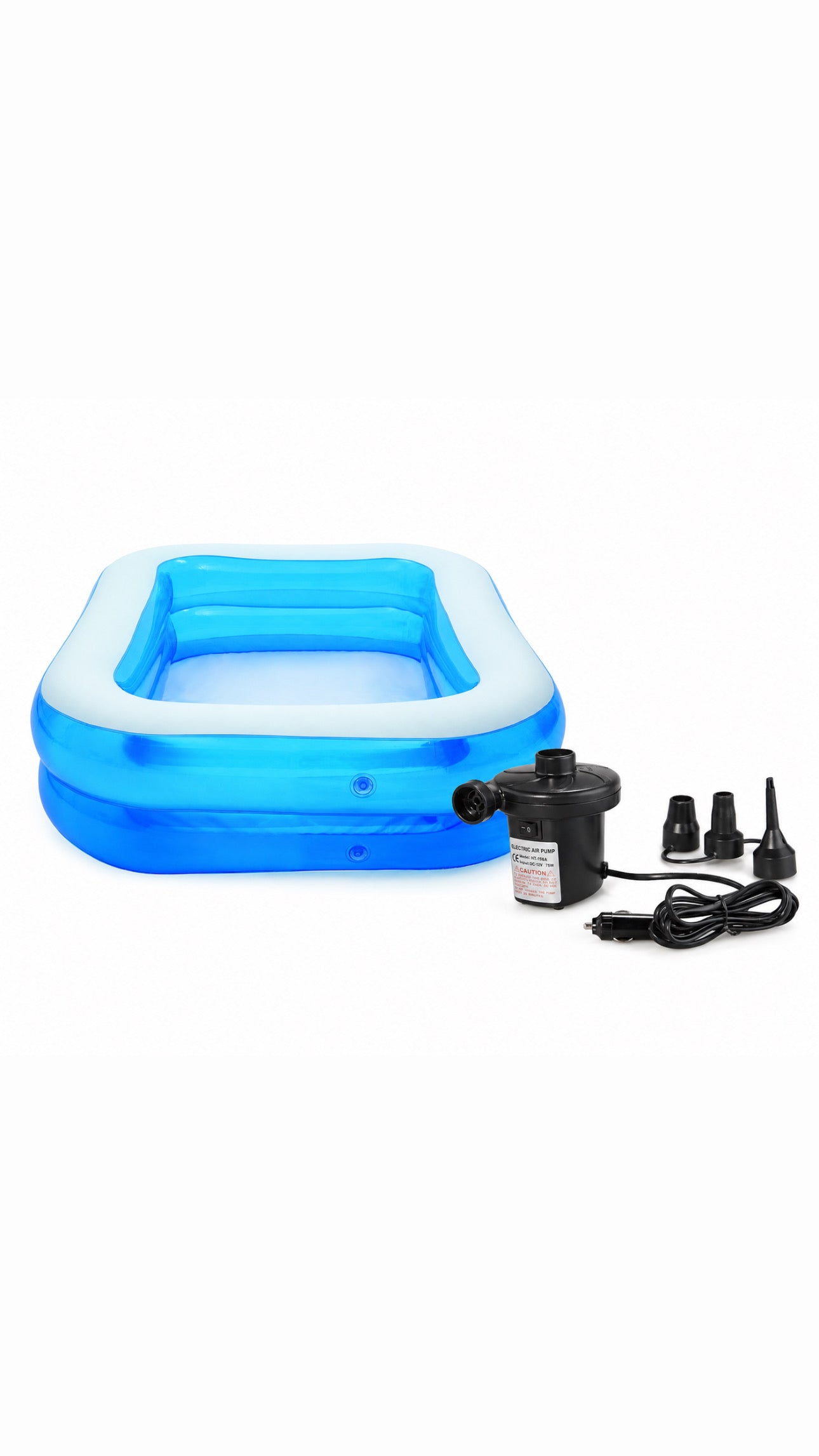 Piscina gonflabila 2.01m x1.50m x 50cm cu pompa de umflat inclusa