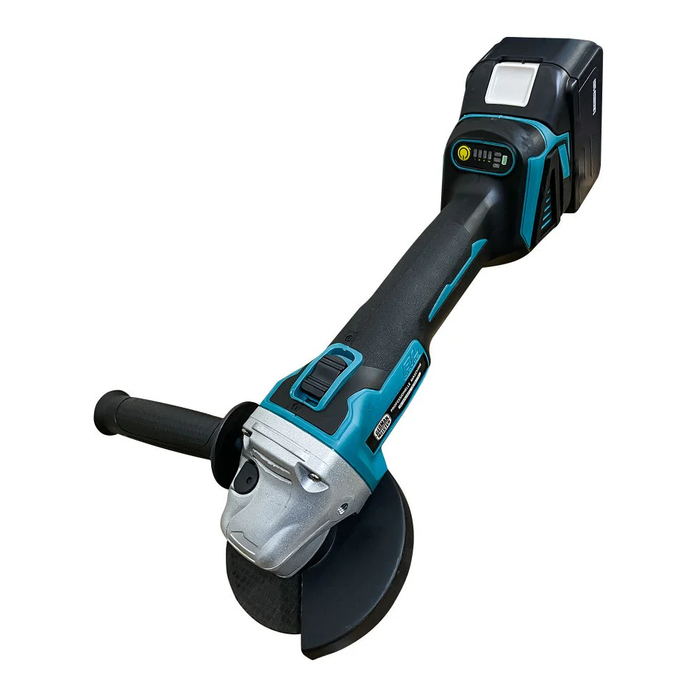Polizor Unghiular profesional cu Acumulator 48V, 2 Baterii Detasabile,slefuire incluse, Încărcător Rapid și Valiză Transport