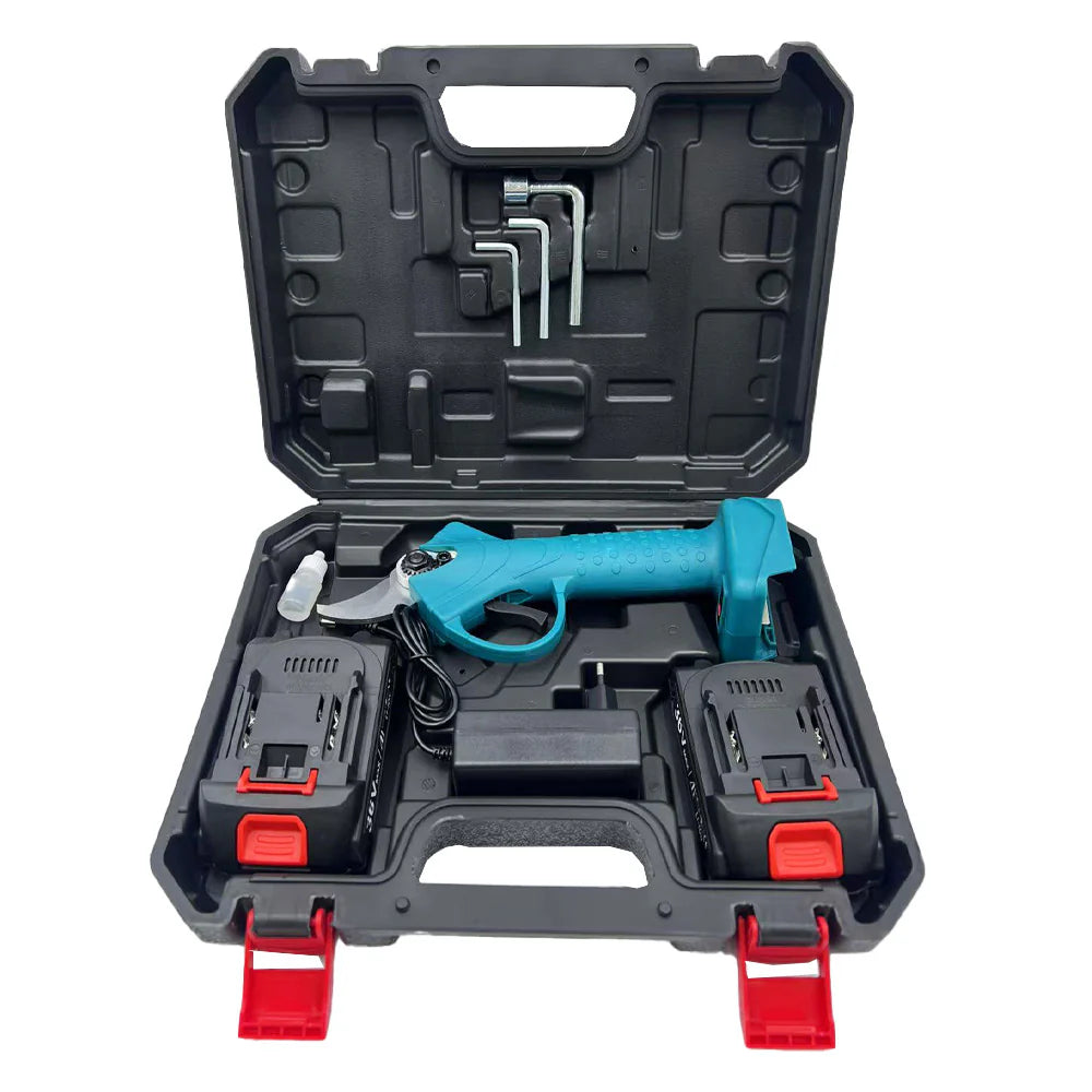 Foarfeca electrica pentru vita de vie si crengi, 2 acumulatori 48V
