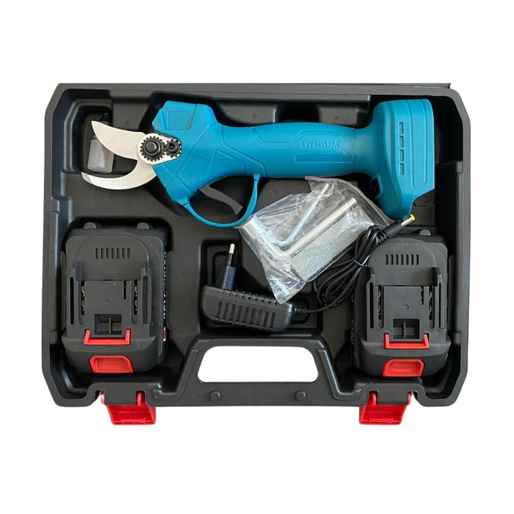 Foarfeca electrica pentru vita de vie si crengi, 2 acumulatori 48V