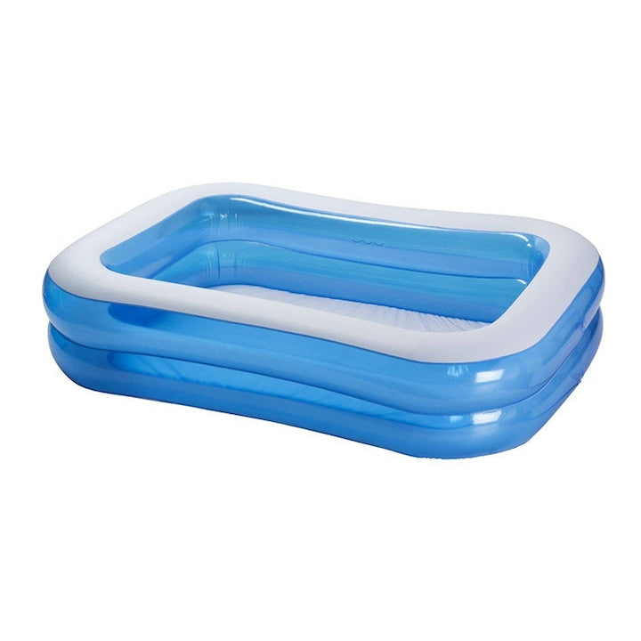 PISCINA GONFLABILA FAMILY 200X120X40 CM – 2 INELE, PVC REZISTENT, DISTRACTIE VARA PENTRU COPII SI FAMILIE
