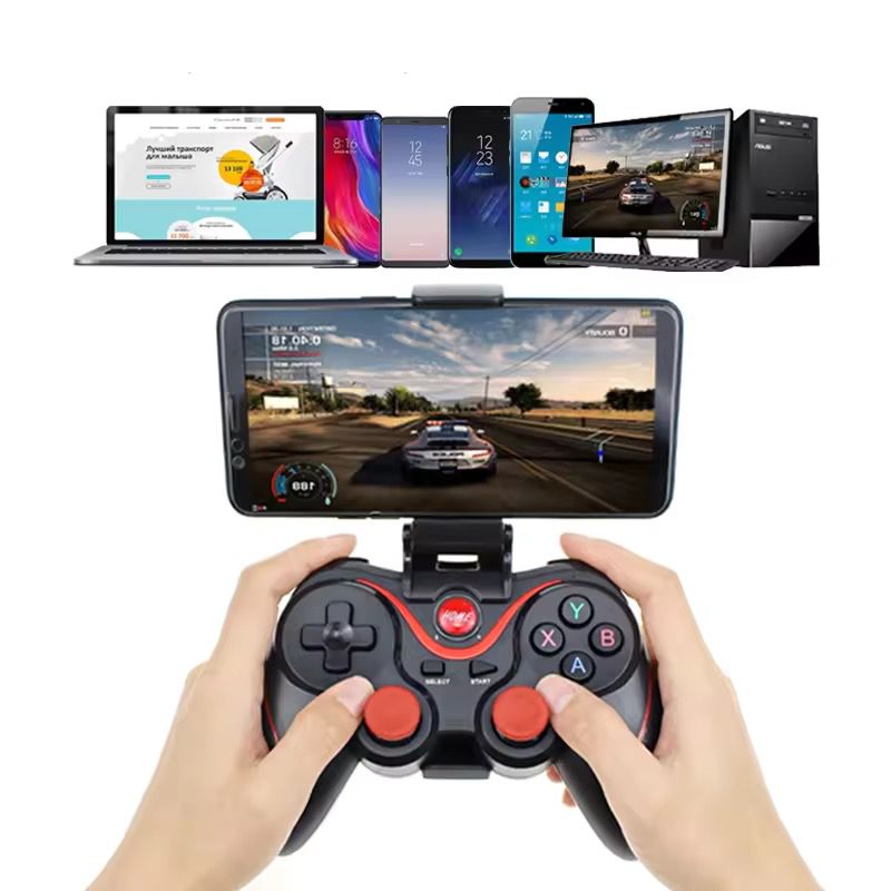 Wireless Controller, Conexiune Bluetooth, Cu Suport Reglabil Pentru Tableta Sau Telefon, Compatibilitate Multipla