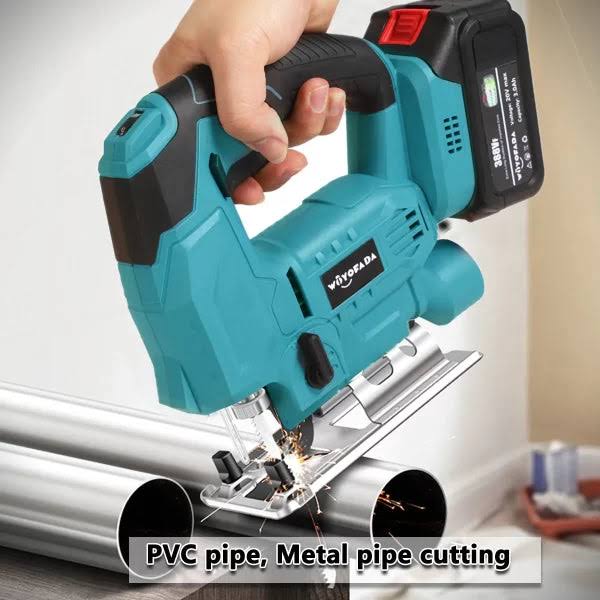 Fierastrau pendular cu 2 acumulatori 36W 6Ah, lemn 80mm, German Meister