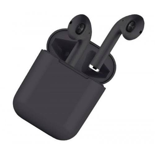 Casti wireless TWS i12, Bluetooth 5.0, Touch, Compatibile Android & iOS Black Intense
