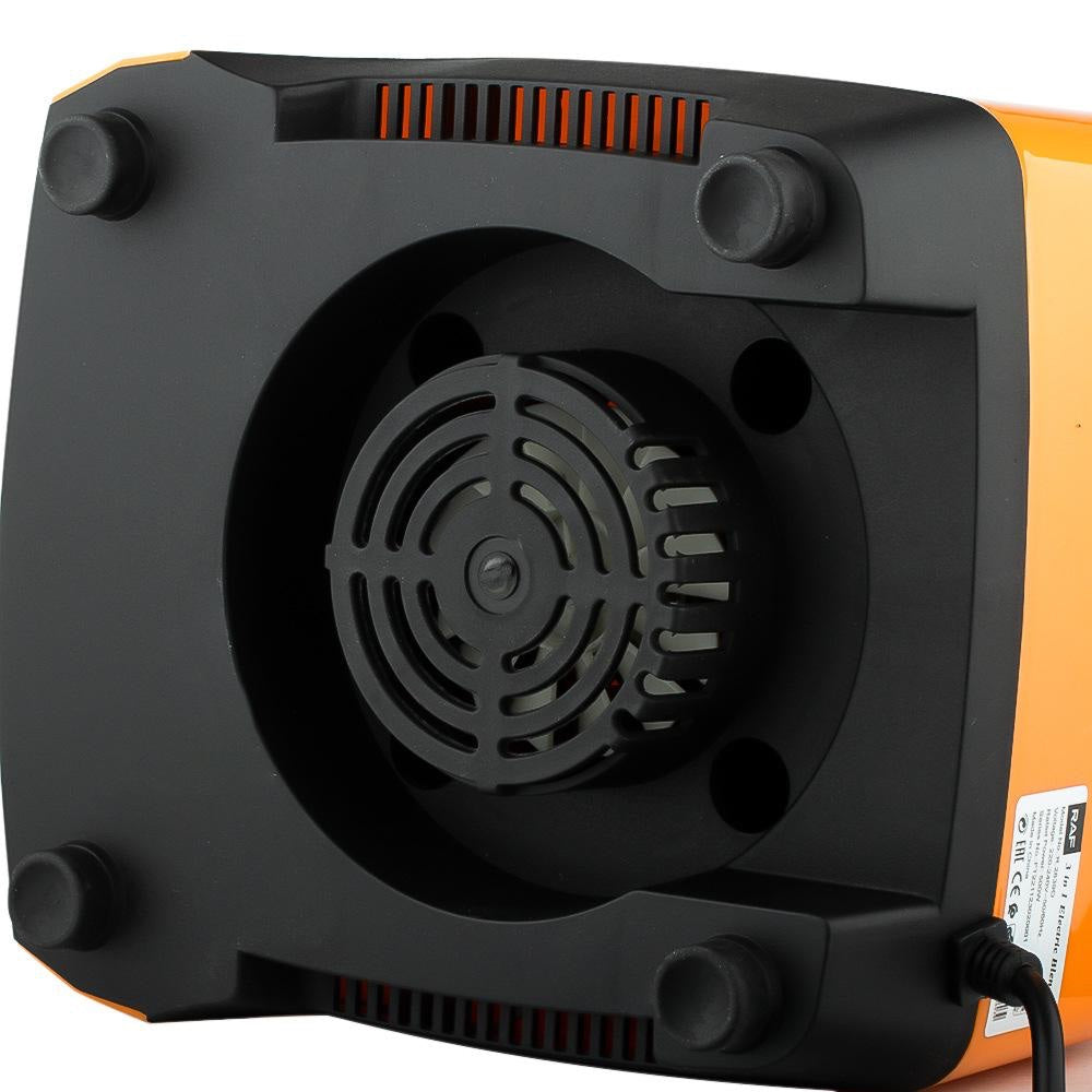 Aspirator fara sac 3 in 1, Hoffmans, mana/vertical, spala podelele, 1200W, 2 recipiente, negru-rosu