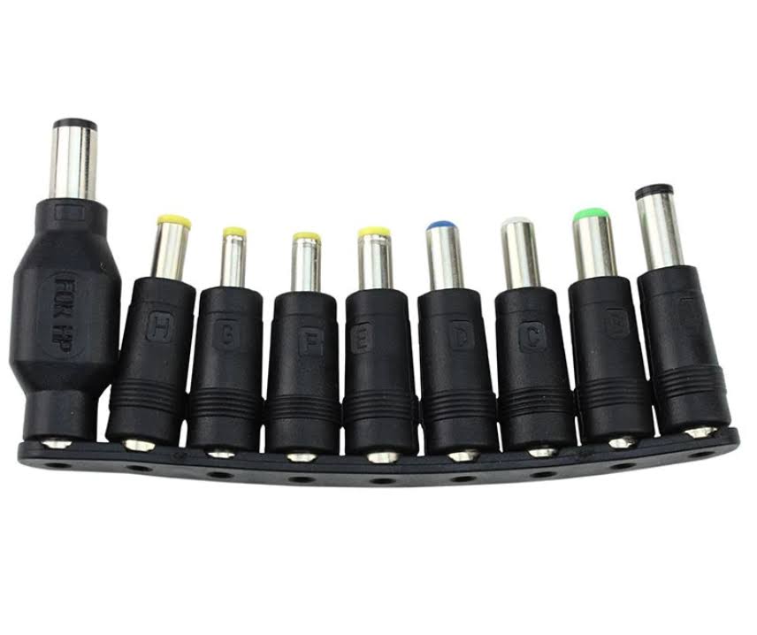 Incarcator universal pentru laptop, 96W, Tensiune reglabila 12-24 V, Cu 7 conectori de tip 12-24V, Negru