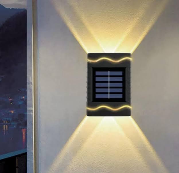Set 4 Lampi solare LED arhitecturale, ambientale, aplica pentru perete, tavan sau podea