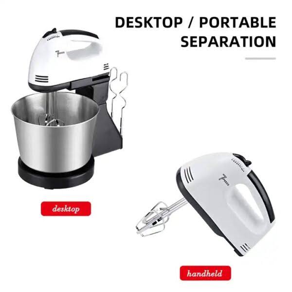 Mixer cu bol din plastic , putere 350 W, 2L inox , 7 trepte de viteza