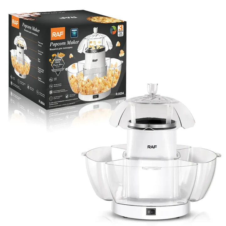 Aparat Electric de Făcut Popcorn RAF R.9004 – 1200W, Preparare fără ulei