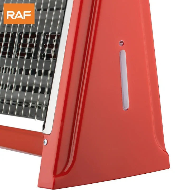 Radiator electric cu quartz, RAF R1175, 2400W, 2 setari de temperatura, 45x18x35 cm, rosu
